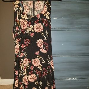 Black floral dress